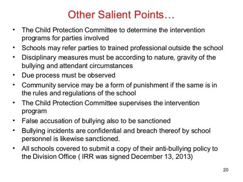 Salient Points of the Anti.